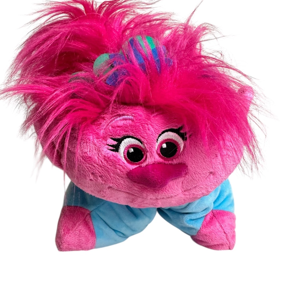 Pillow Pets Dreamworks Trolls World Tour Poppy Plush Pillow Pink‎ Toy 17"